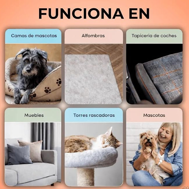 Guante Quita Pelusas Doble Cara para Mascotas