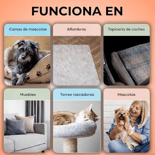Guante Quita Pelusas Doble Cara para Mascotas